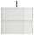POSSEIK Waschbecken mit Unterschrank LIMES 70 weiß glanz 70,0 x 46,5 x 58,5 cm