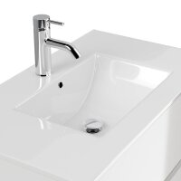 POSSEIK Waschbecken mit Unterschrank LIMES 80 weiß glanz 80,0 x 46,5 x 58,5 cm