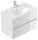 POSSEIK Waschbecken mit Unterschrank LIMES 80 weiß glanz 80,0 x 46,5 x 58,5 cm