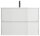 POSSEIK Waschbecken mit Unterschrank LIMES 80 weiß glanz 80,0 x 46,5 x 58,5 cm