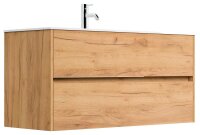 POSSEIK Waschbecken mit Unterschrank LIMES 120 eiche gold 120,0 x 46,5 x 58,5 cm