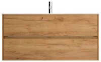 POSSEIK Waschbecken mit Unterschrank LIMES 120 eiche gold 120,0 x 46,5 x 58,5 cm