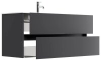 POSSEIK Waschbecken mit Unterschrank LIMES 120 grafit 120,0 x 46,5 x 58,5 cm