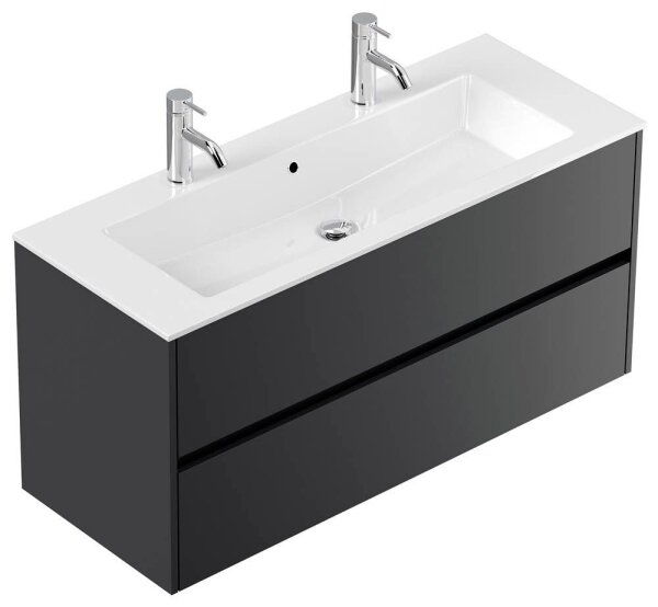 POSSEIK Waschbecken mit Unterschrank LIMES 120 grafit 120,0 x 46,5 x 58,5 cm