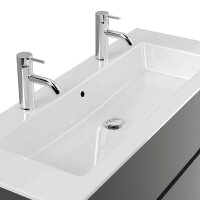 POSSEIK Waschbecken mit Unterschrank LIMES 120 grafit 120,0 x 46,5 x 58,5 cm