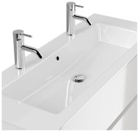 POSSEIK Waschbecken mit Unterschrank LIMES 120 weiß glanz 120,0 x 46,5 x 58,5 cm