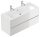 POSSEIK Waschbecken mit Unterschrank LIMES 120 weiß glanz 120,0 x 46,5 x 58,5 cm