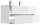 POSSEIK Waschbecken mit Unterschrank LIMES 120 weiß glanz 120,0 x 46,5 x 58,5 cm