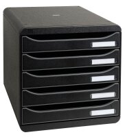 Exacompta Schubladenbox BIG-BOX PLUS  schwarz 309714D,...