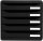 Exacompta Schubladenbox BIG-BOX PLUS  schwarz 309714D, DIN A4 mit 5 Schubladen, 1 St.