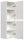 POSSEIK Bad-Hängeschrank LIMES 112 weiß glanz 35,2 x 30,1 x 112,2 cm