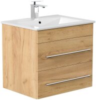 POSSEIK Waschbecken mit Unterschrank APOLLO eiche gold...