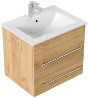 POSSEIK Waschbecken mit Unterschrank APOLLO eiche gold 61,5 x 46,5 x 54,0 cm