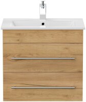 POSSEIK Waschbecken mit Unterschrank APOLLO eiche gold 61,5 x 46,5 x 54,0 cm