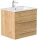 POSSEIK Waschbecken mit Unterschrank APOLLO eiche gold 61,5 x 46,5 x 54,0 cm
