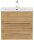 POSSEIK Waschbecken mit Unterschrank APOLLO eiche gold 61,5 x 46,5 x 54,0 cm