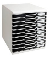 Exacompta Schubladenbox Modulo  schwarz 302014D, DIN A4...