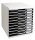 Exacompta Schubladenbox Modulo  schwarz 302014D, DIN A4 mit 10 Schubladen, 1 St.