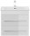 POSSEIK Waschbecken mit Unterschrank APOLLO weiß glanz 61,5 x 46,5 x 54,0 cm