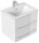 POSSEIK Waschbecken mit Unterschrank APOLLO weiß glanz 61,5 x 46,5 x 54,0 cm