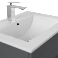 POSSEIK Waschbecken mit Unterschrank APOLLO grafit 61,5 x 46,5 x 54,0 cm