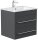 POSSEIK Waschbecken mit Unterschrank APOLLO grafit 61,5 x 46,5 x 54,0 cm