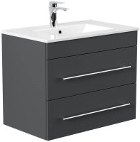 POSSEIK Waschbecken mit Unterschrank ARTEMIS 750 grafit...