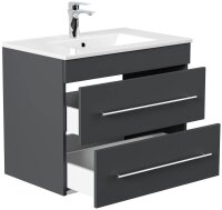 POSSEIK Waschbecken mit Unterschrank ARTEMIS 750 grafit 61,5 x 46,5 x 55,6 cm