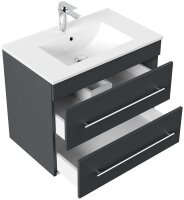 POSSEIK Waschbecken mit Unterschrank ARTEMIS 750 grafit 61,5 x 46,5 x 55,6 cm