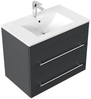 POSSEIK Waschbecken mit Unterschrank ARTEMIS 750 grafit 61,5 x 46,5 x 55,6 cm