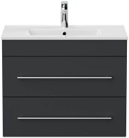 POSSEIK Waschbecken mit Unterschrank ARTEMIS 750 grafit 61,5 x 46,5 x 55,6 cm