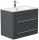 POSSEIK Waschbecken mit Unterschrank ARTEMIS 750 grafit 61,5 x 46,5 x 55,6 cm
