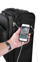 Exacompta Reise-Trolley Exactive Kunstfaser schwarz 37,0 x 23,0 x 55,0 cm
