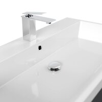 POSSEIK Waschbecken mit Unterschrank FELLINI 90 grafit 90,0 x 48,0 x 58,4 cm