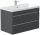 POSSEIK Waschbecken mit Unterschrank FELLINI 90 grafit 90,0 x 48,0 x 58,4 cm