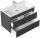 POSSEIK Waschbecken mit Unterschrank FELLINI 90 grafit 90,0 x 48,0 x 58,4 cm