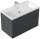 POSSEIK Waschbecken mit Unterschrank FELLINI 90 grafit 90,0 x 48,0 x 58,4 cm