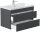 POSSEIK Waschbecken mit Unterschrank FELLINI 90 grafit 90,0 x 48,0 x 58,4 cm
