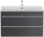 POSSEIK Waschbecken mit Unterschrank FELLINI 90 grafit 90,0 x 48,0 x 58,4 cm