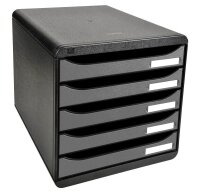 Exacompta Schubladenbox BIG-BOX PLUS  silber 309738D, DIN...