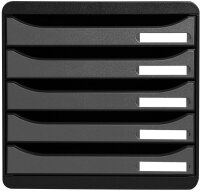 Exacompta Schubladenbox BIG-BOX PLUS  silber 309738D, DIN...