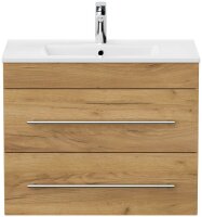 POSSEIK Waschbecken mit Unterschrank ARTEMIS 750 eiche gold 61,5 x 46,5 x 55,6 cm