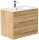 POSSEIK Waschbecken mit Unterschrank ARTEMIS 750 eiche gold 61,5 x 46,5 x 55,6 cm