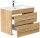 POSSEIK Waschbecken mit Unterschrank ARTEMIS 750 eiche gold 61,5 x 46,5 x 55,6 cm