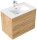 POSSEIK Waschbecken mit Unterschrank ARTEMIS 750 eiche gold 61,5 x 46,5 x 55,6 cm