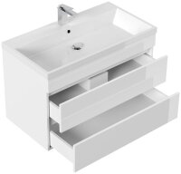 POSSEIK Waschbecken mit Unterschrank FELLINI 90 weiß glanz 90,0 x 48,0 x 58,4 cm  ( 4251982673720 )