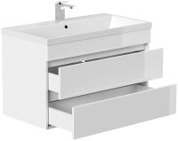 POSSEIK Waschbecken mit Unterschrank FELLINI 90 weiß glanz 90,0 x 48,0 x 58,4 cm  ( 4251982673720 )