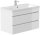 POSSEIK Waschbecken mit Unterschrank FELLINI 90 weiß glanz 90,0 x 48,0 x 58,4 cm  ( 4251982673720 )