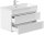 POSSEIK Waschbecken mit Unterschrank FELLINI 90 weiß glanz 90,0 x 48,0 x 58,4 cm  ( 4251982673720 )