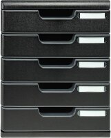 Exacompta Schubladenbox Modulo  schwarz 301414D, DIN A4...
